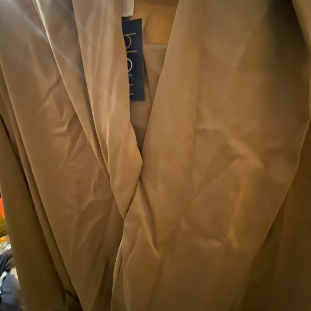 BlewBoutique women’s dress. Silky oversized midi .Champagne